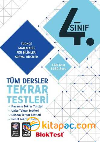 4.sınıf Bloktest Tüm Dersler Tekrar Testleri