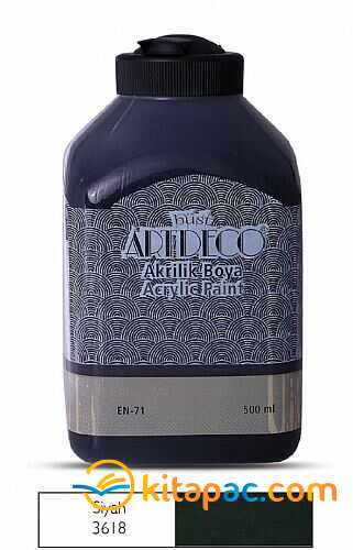 Artdeco Akrilik Boya 500 Ml Siyah