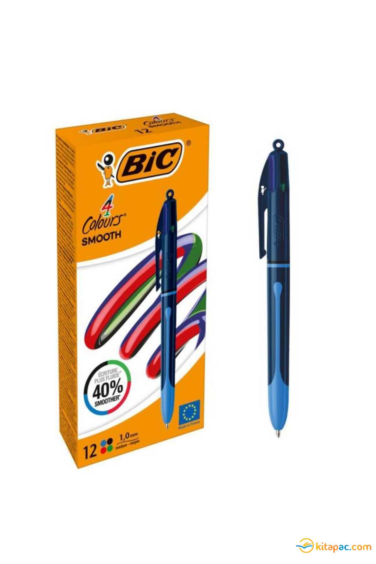 Bic Tükenmez Kalem 4 Renk Smooth Drop