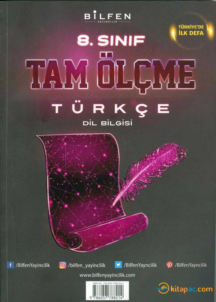 Bilfen 8.sınıf Türkçe Tam Ölçme