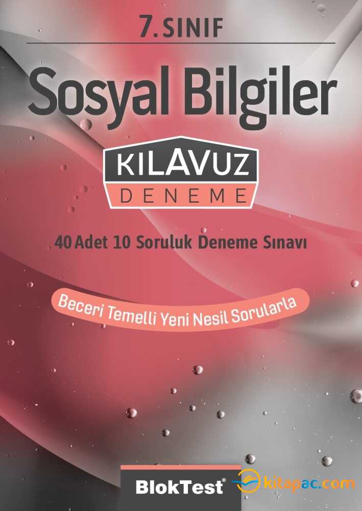 Bloktest 7.sınıf Sosyal Bilgiler Kılavuz Deneme