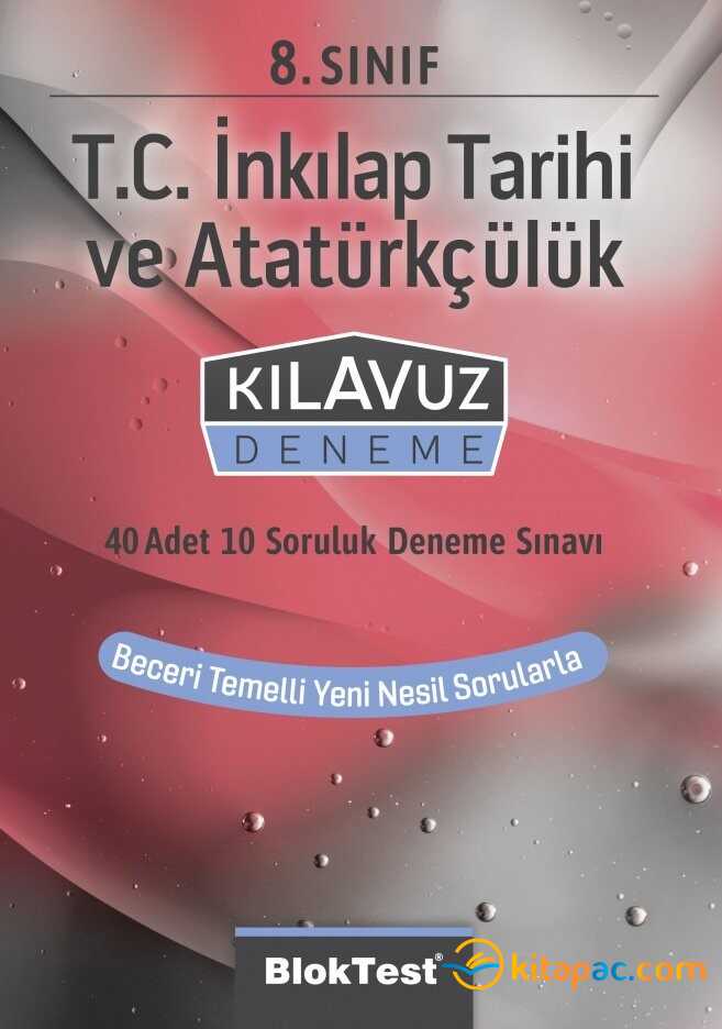 Bloktest 8.sınıf İnkilap Tarihi Kılavuz Deneme 40 Adet 10 Soruluk