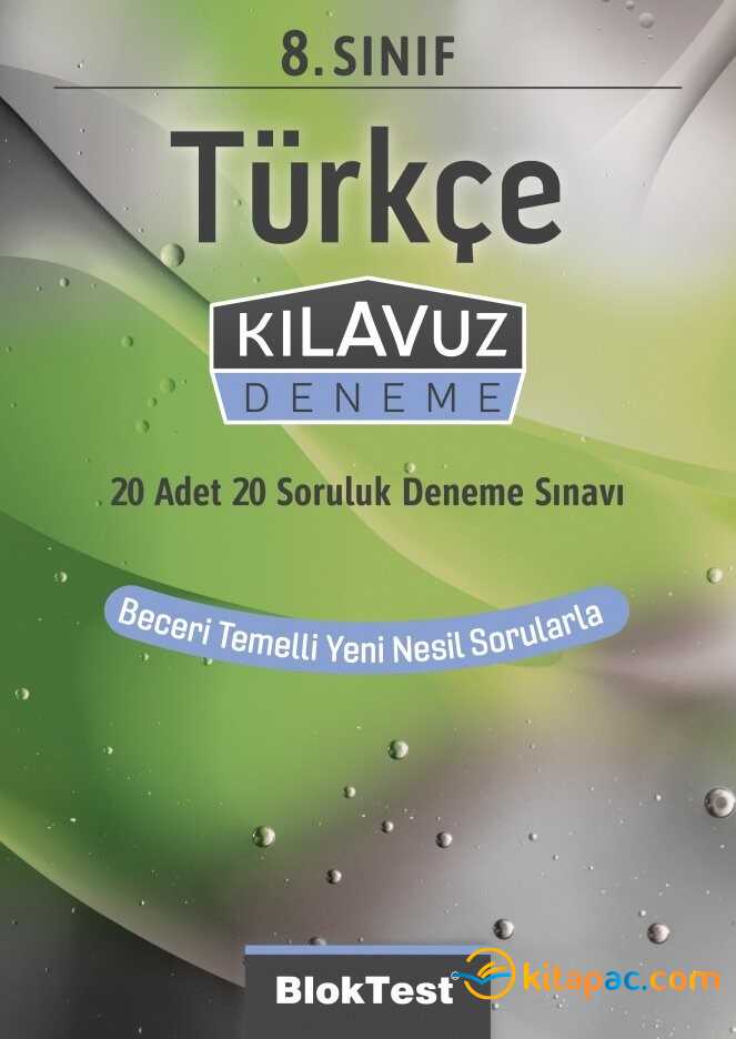 Bloktest 8.sınıf Türkçe Kılavuz Deneme 20 Adet 20 Soruluk