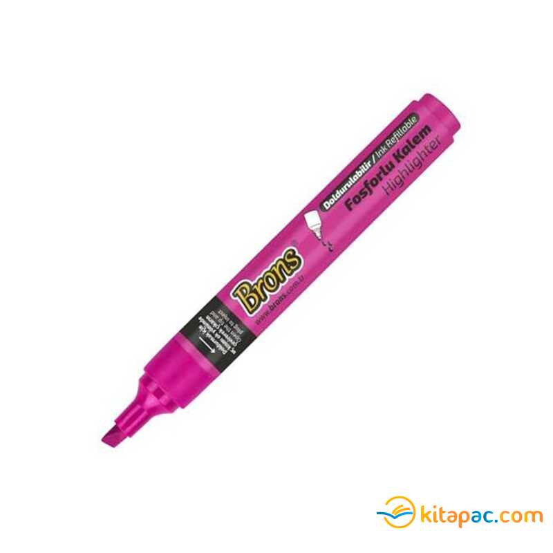 Brons Fosforlu Kalem - Pembe