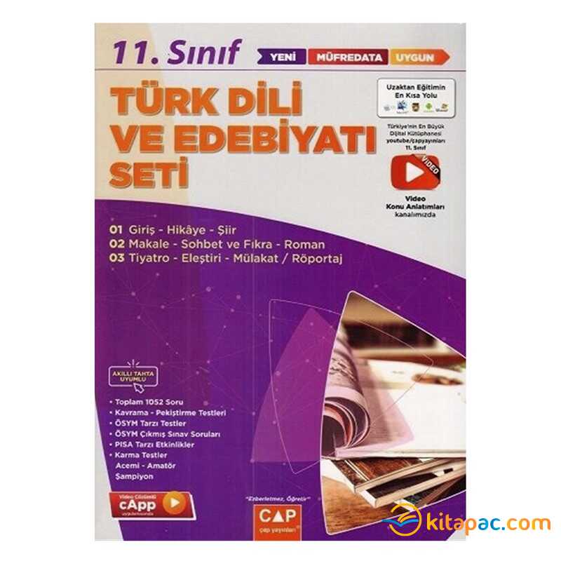Çap 11.sınıf Türk Dili Edebiyatı Seti Anadolu Lisesi