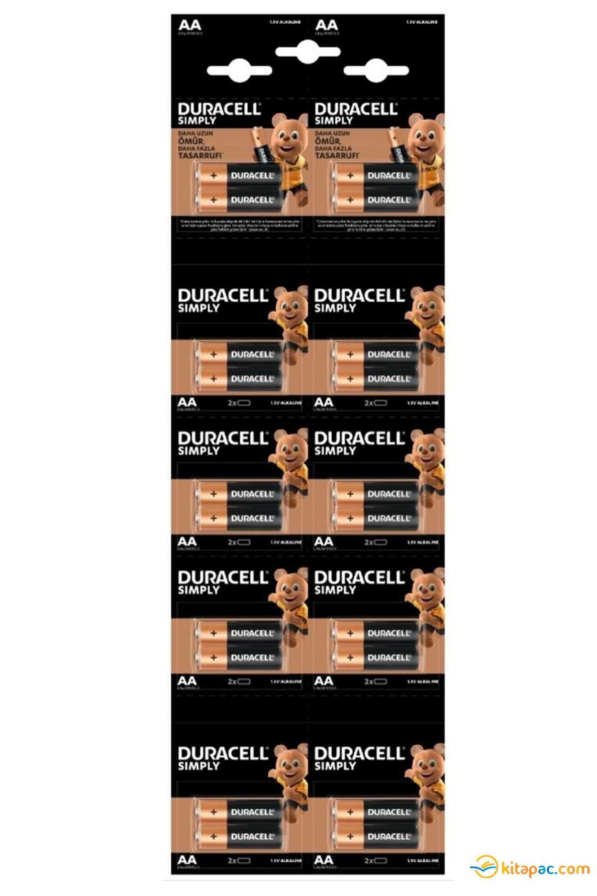 Duracell 20 Li Aa Kalem Pil Kartela - (2x10)