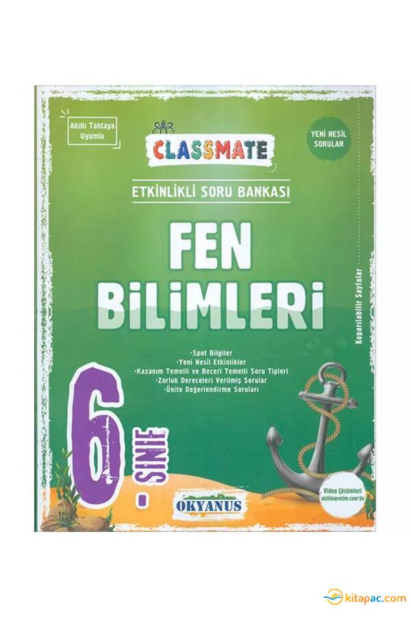 OKYANUS 6.Sınıf CLASSMATE FEN BİLİMLERİ Soru Bankası - 1