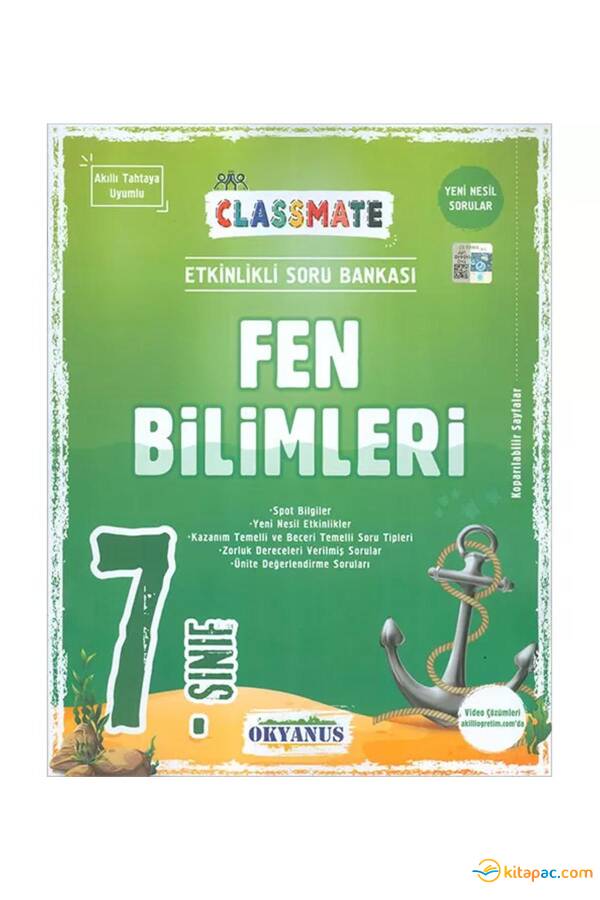 OKYANUS 7.Sınıf CLASSMATE FEN BİLİMLERİ Soru Bankası - 1