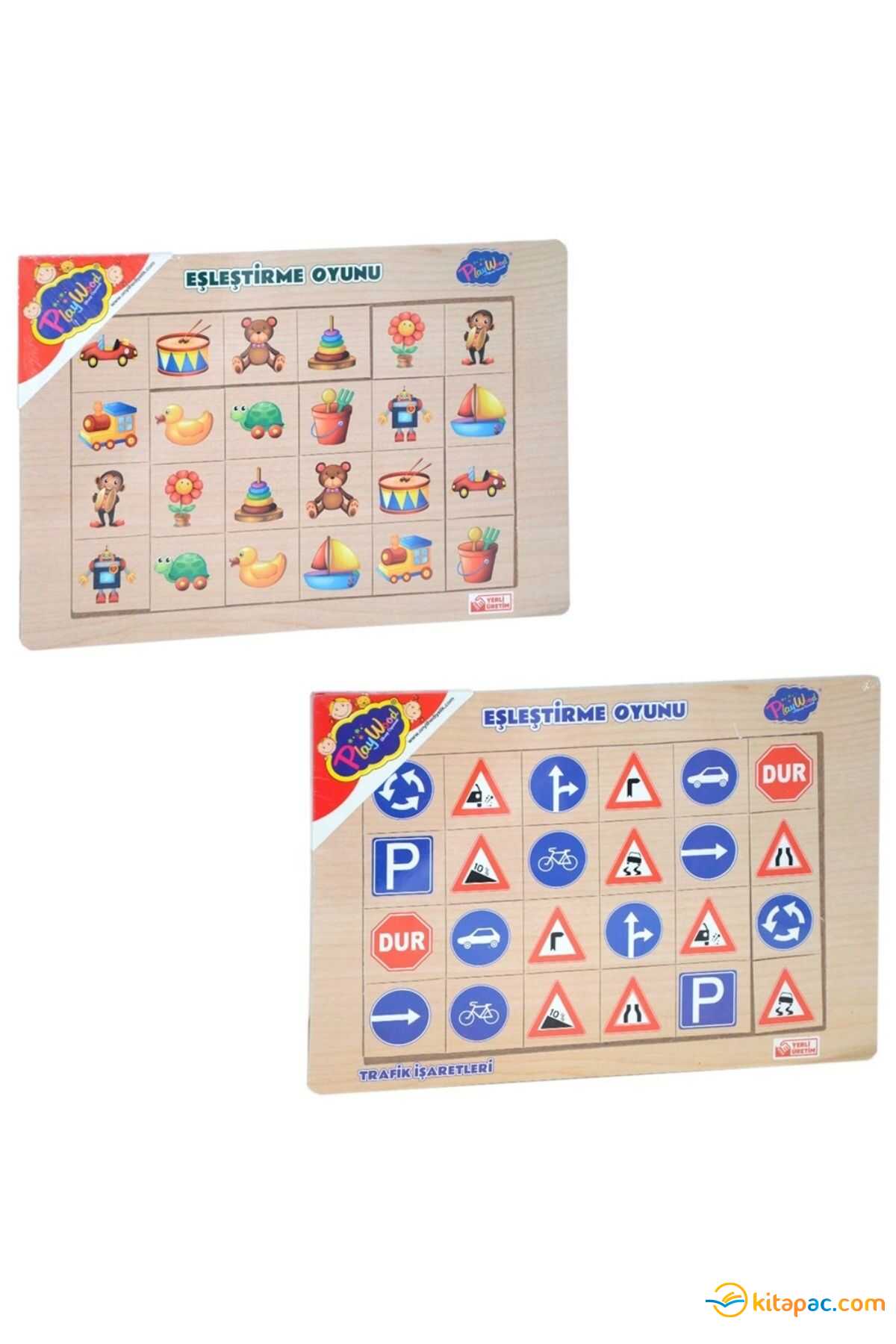 Onyıl Playwood Ahşap Eğitici 4 Çeşit Eşleştirme