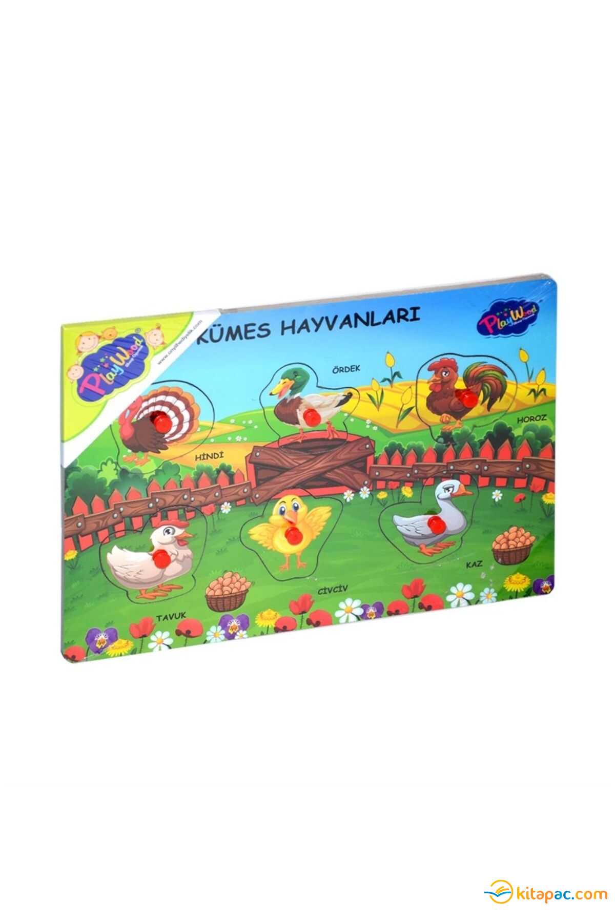 Onyıl Playwood Ahşap Tutmalı Çiftlik,sevimli,kümes Hayvanları