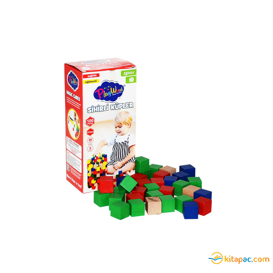 Onyıl Playwood Onyıl Playwood Ahşap 100 Parça Sihirli Küpler