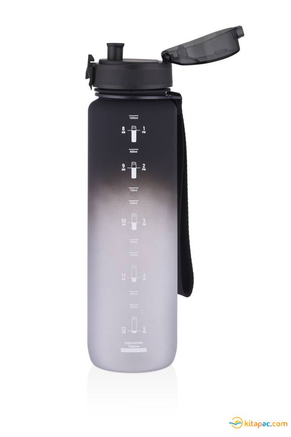 VAGON LİFE UZSPACE SU MATARASI BPA Sız 1000 ml Siyah - Beyaz - 1